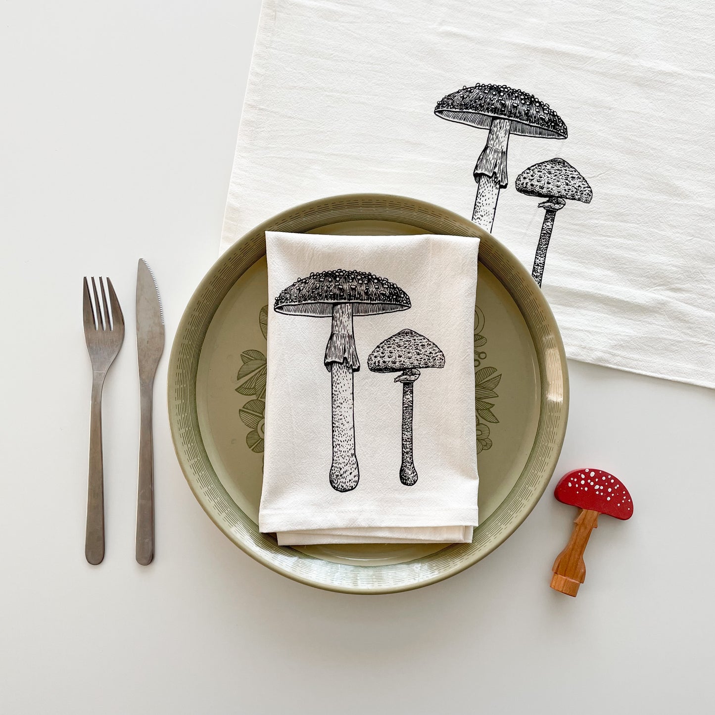 Mushroom Napkin Set of 2