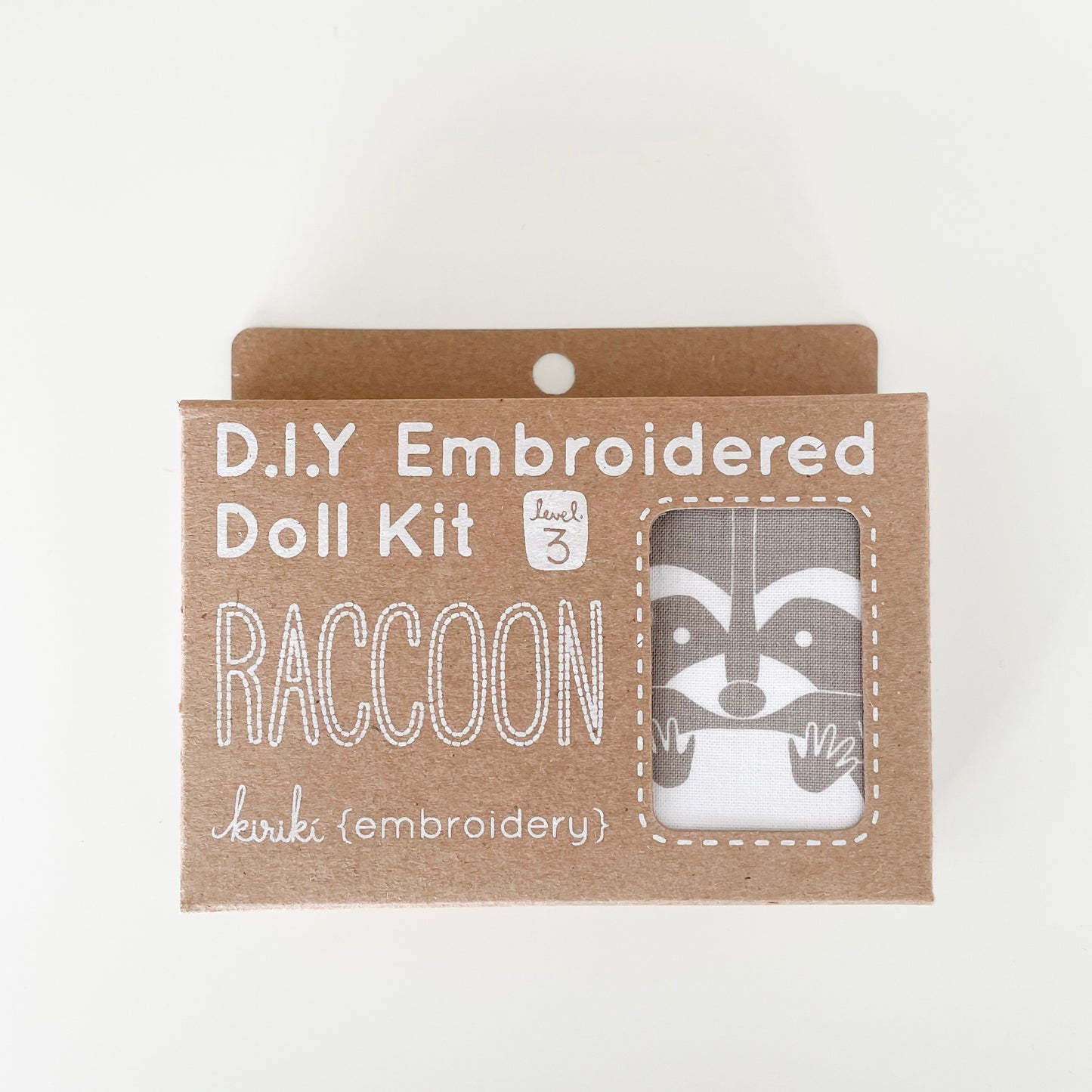 Embroidered Doll Kit - Racoon Level 3