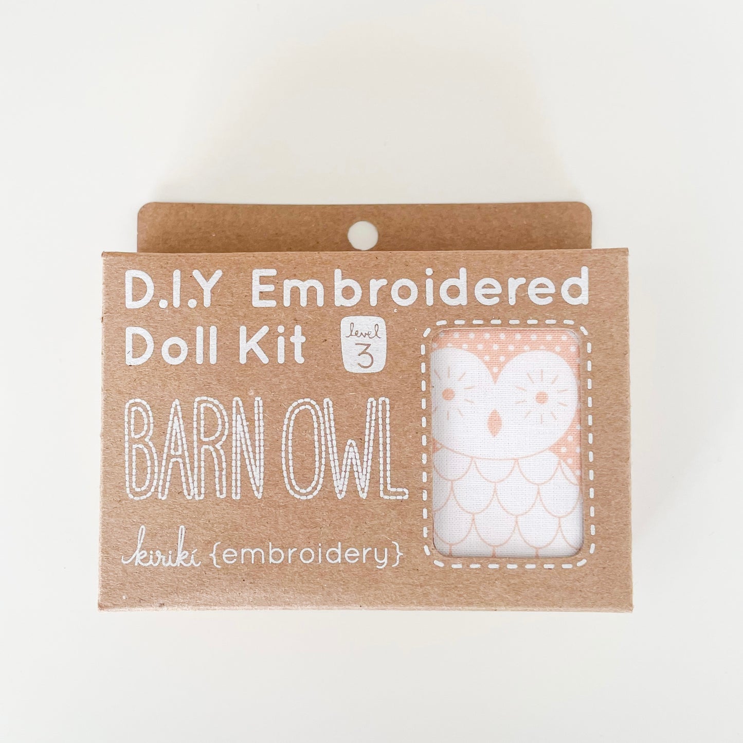 Embroidered Doll Kit - Barn Owl Level 3