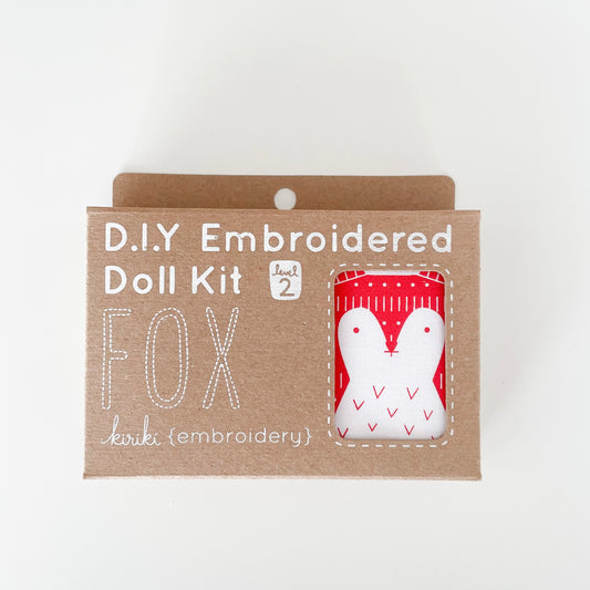 Embroidered Doll Kit - Fox