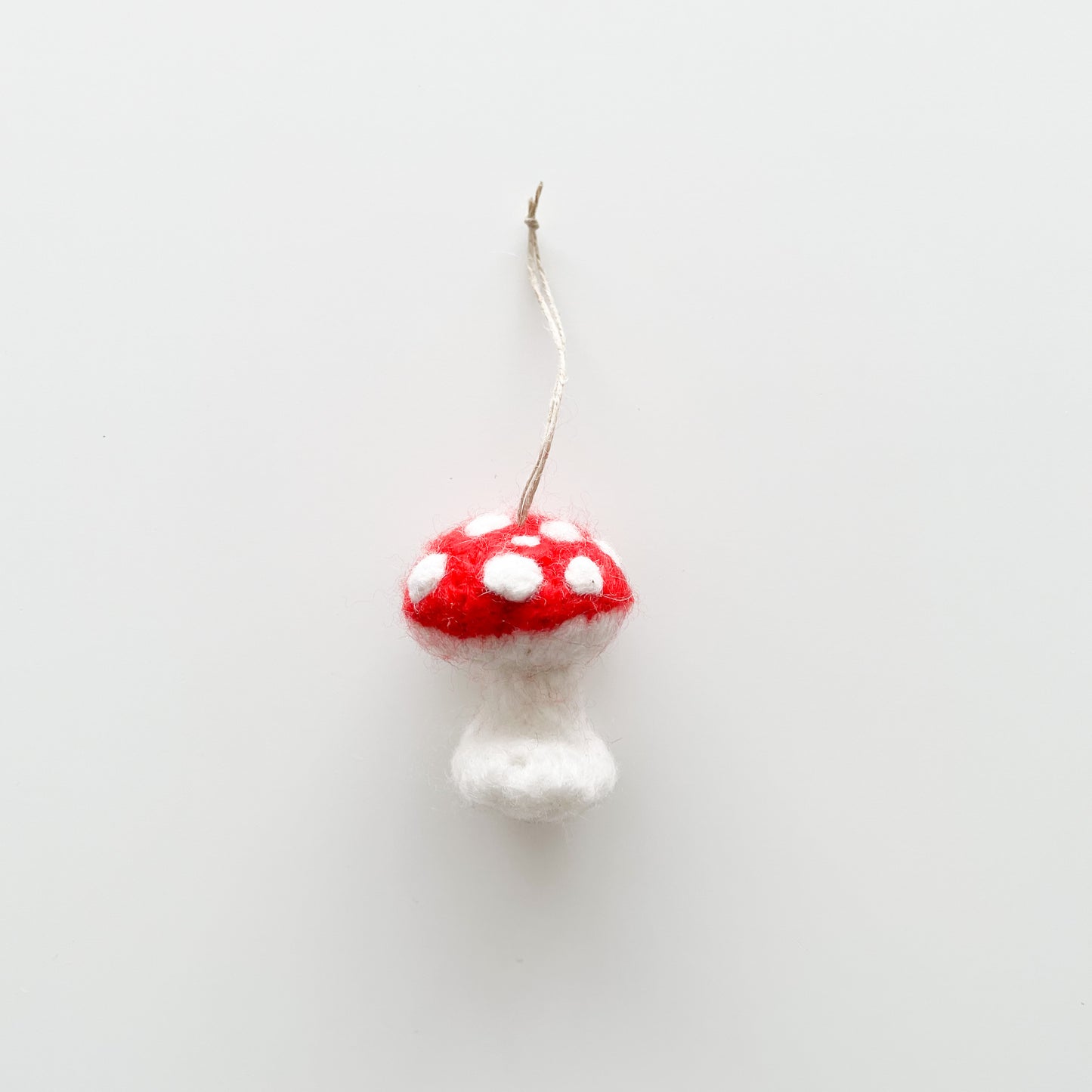 Wool Felted Mushroom Ornaments