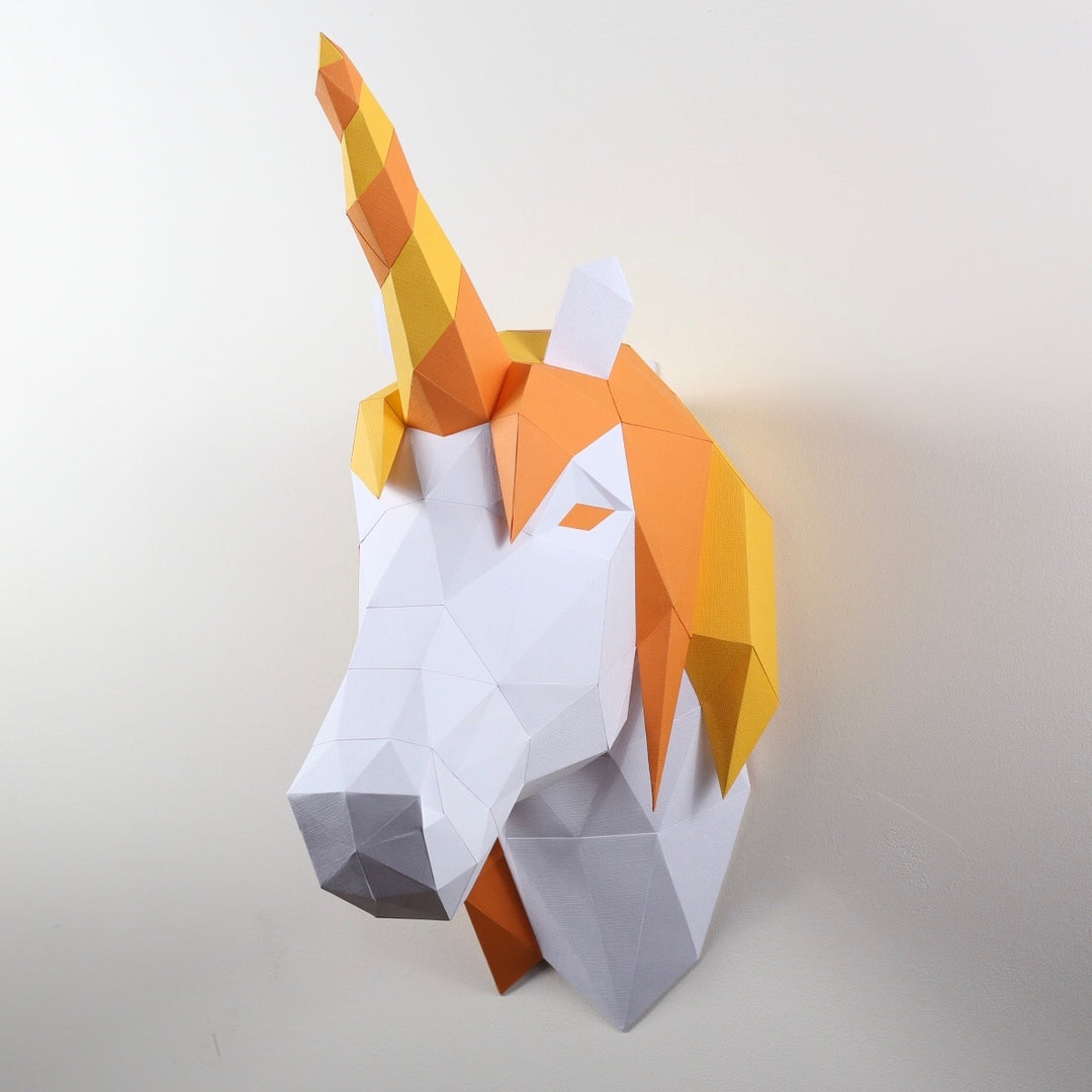 Unicorn Head Paper Kit