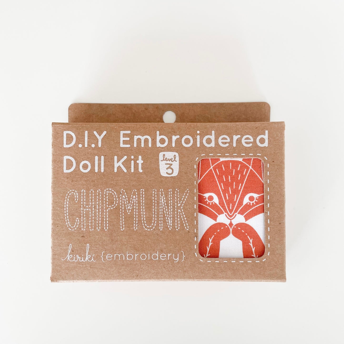 Embroidered Doll Kit - Chipmunk